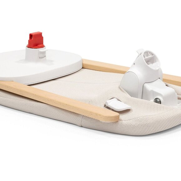 Stokke Yoga Baby Bouncer & Swing NWT NEW cream color wood base - Picture 2 of 3